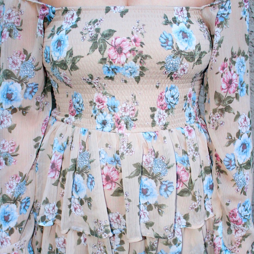 Spring Ruffle Floral Dress - Picture 5 of 5